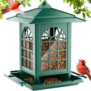 야외 걸이 조립 필수 1분 쉬운 설정 클래식 코트 디자인 카디널스 치카디 골드핀치 참새 유인을 위한