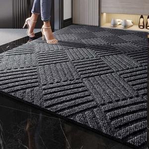 현관 매트 업소용 아파트 신발장 합금 미끄럼방지 선물 블랙 레드 90X120