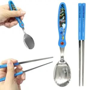 어린이집 유치원 아동용젓가락질 스푼젓가락 어린이수저세트 (1세트) x 10개세트 안방용 헬