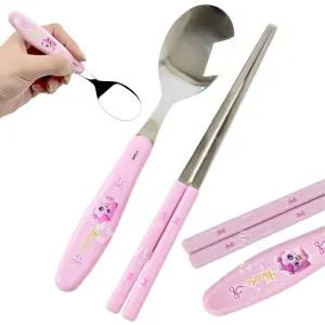 아동 수저용 어린이수저세트 1세트 x 5개세트 스푼젓가락 캐치티니핑 디자인 어린이집 유치원