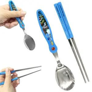 젓가락질 연습 어린이수저세트 1세트 x 5개세트 스푼젓가락 헬로카봇 바른그립 어린이집 유치원