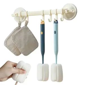 주방 다용도실 컵 세척솔 텀블러브러쉬 1P x 5개세트 젖병솔 화이트 물병 세척용 위생 솔기구