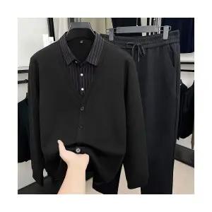 솔저스2 남성 캐주얼 정장 봄 가을 긴팔 티셔츠 긴바지 트렌드 투피스 OPH3