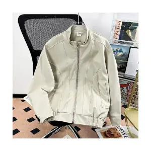 솔저스2 남성 가죽옷 빈티지 재킷 코트 봄가을 트렌드 스탠드넥 야구복 OPH3