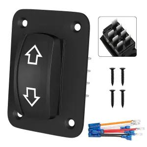 DaierTek 모멘티브 로커 스위치 12v 24v 업 다운 역극성 DPDT 7핀 화살표 스위치(ON)-오프 ON 토글 RV 파워
