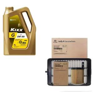 올뉴아반떼 CN7 1.6 가솔린 킥스 G 5W30 4L SP 엔진오일+순정 필터 세트 2M000-AA670