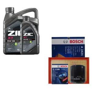 ZIC 뉴SM5 플래티넘 가솔린 LPG 지크 X7 5W30 5L SP 엔진오일세트