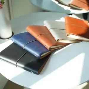 A5스케쥴러 빈티지 가죽 6공 계획 플래너 바인더