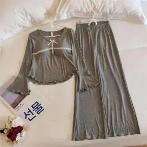 토르 봄 여름 여사친 실내복 세트 보온 파자마레이스가을 패드 OPH1