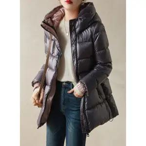 토르 여친 흰색 겨울 구스다운 후드 자켓 숏 다운 리버시블 점퍼 패딩다운 베이직 95 OPH1