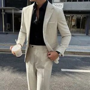 슬램덩크 남자 오피스룩 캐주얼 투피스 웨딩 정장 정장세트 세트 잉글리시 HO1