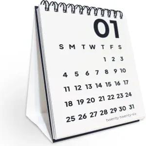 스몰 데스크 캘린더 2026 사무실 및 가정용 에스테틱 미니 플립 디자인의 휴대용 스탠딩 데스크톱 정리를