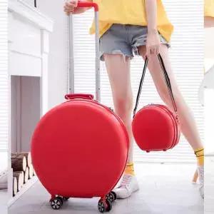 동그란 기내용 캐 20인치 가방 원형 보조 여행