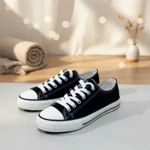여성용 캐주얼 데일리 로우탑 캔버스 스니커즈