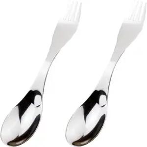 프레티줌 2종 더블엔드 스팍 스테인리스 휴대용 식기 세트 캠핑 하이킹 피크닉 야외 여행용 다기능 스푼