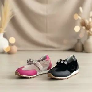 여성 데일리 큐빅 발레리나 플랫슈즈