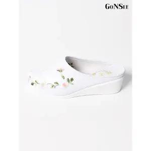 [하프클럽/고앤씨]여성 명절 매화 한복 꽃신 결혼식 웨딩 슈즈 신발 슬리퍼