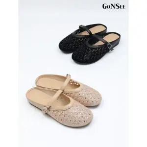 [하프클럽/고앤씨]여성 봄/여름 블리스 망사 메리제인 뮬 슬리퍼