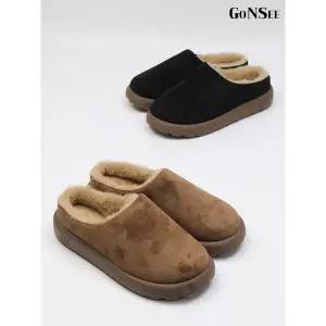 [하프클럽/고앤씨]여성 겨울 방한 뮬 슬리퍼 3cm