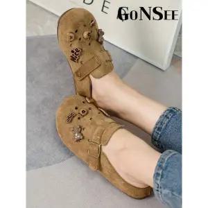 [하프클럽/고앤씨]루진 여성 키높이 겨울 사무실 슬리퍼 실내화 3cm