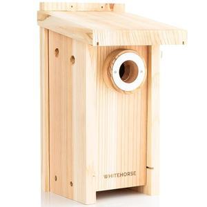 화이트호스 블루버드 NABS 렌스 누태치 티트미스 내후성 사양에 위한 둥지 야외용 상자 U201D 하우스 치카디 블루버드 맞춘 시더 버드하우스 15 버드 등을