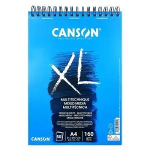 디자인크로키북 캔손 XL Mixed media 스프링스케치북패드 A4 160g