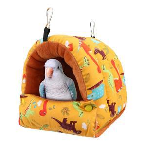 원티 버드 코너 버디 잉꼬 미디엄 다크 포옹 세네갈 네스트 오두막 하우스 옐로우 겨울 해먹 침대 따뜻한 코카티엘 케이크 앵무새 매달기
