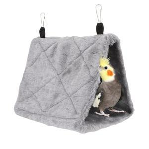 원티 버드 세네갈 하우스 코뉴어 앵무새 케이크 퀘이커 네스트 회색 버디 잉꼬 위한 스너글 침대 걸이 오두막을 따뜻한 해먹