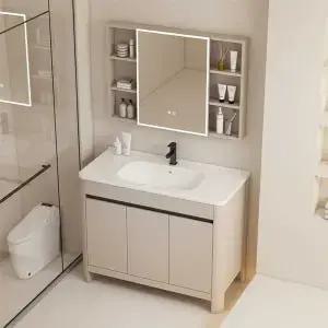 욕실 세면대 하부장 세면기 거울 일체형 수납장