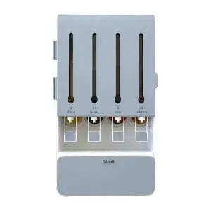 주방 벽걸이 양념통 양념병 수납함 정리 무타공 조미료 디스펜서 4구