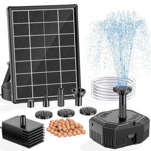 조류 목욕용 펌프 연못 박스가 4W 94피트 분수 분수 정원 작은 PVC DIY 필터 온수 노즐 5개 NFESOLAR 특징 태양열 여과 튜브 있는 세라믹