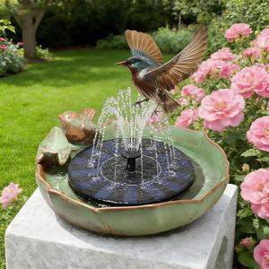 태양광 분수 마당 장식 세라믹 사용을 정원 위한 외부 펌프가 조류 방풍 목욕 파티오 있는 목욕 분수대