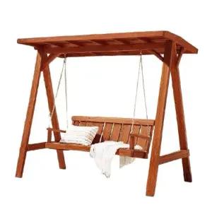 야외용 나무그네 정원 캐노피없음 탄화 심플 그네 전원주택