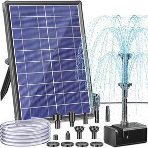 드라이런 프로텍션이 목욕 조류 태양열 앤트프라이어 펌프 5피트 작은 분수 야외 튜브 펌프 적용된 8W 정원 연못 파티오 이중층 노즐 위한 기능을