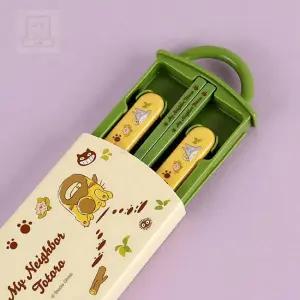 스토어-소유 토토로 고양이버스 수저포크 슬라이드 케이스세트 포크세트