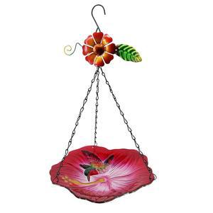 우필리 매달린 목욕 모이통 유리 야외 정원 벌새 장식