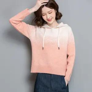 EAMT 여성 후드 루즈핏 맨투맨 니트 숏 풀오버 봄가을 상의 YJ1