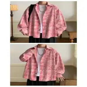 키체샵 남자 캐주얼 가을 셔츠 레터링 솔리드 긴팔 트렌드 HO3