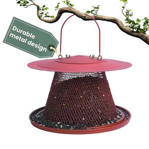 퍼키펫 내구성 야외 씨앗 용량 장식용 빨간색 5파운드 최대 15마리의 새를 C00322 먹이기 조류 야생 번에