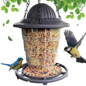 소형 모이통 사용하기에 플라스틱 뛰어난 송버드 핀치 데크에서 야드 충전 내구성이 디자인 현관 손쉬운 야외에서 유인 청소 적합합니다