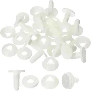 파티킬 30mm 인형 관절 10세트 플라스틱 탈착식 동물 커넥터 곰 부드러운 팔다리를 위한 볼트 결합 헤드