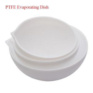 1PC 50ml 100ml 둥근/평평한 기본 PTFE 증발 접시수도꼭지 화학 실험실 장비 포함