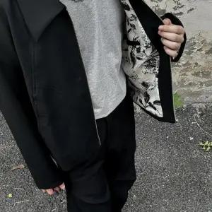 EAMT 남자 정장 자켓 빈티지 수묵 코트 봄가을 칼라 재킷 루즈핏 캐주얼 상의 YJ3