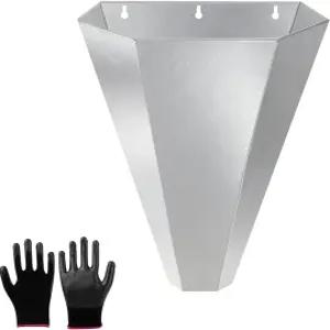 닭 육계 로스터 칠면조용 안전 장갑이 장착된 아연 도금 강철 가금류 억제 콘 최대 15파운드 플랫백 디자인