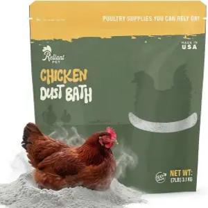 릴라이언스 펫 치킨 더스트 배스 - 7파운드 미국산 닭용 천연 목욕 욕조 믹스에 이상적인 닭장용 가금류
