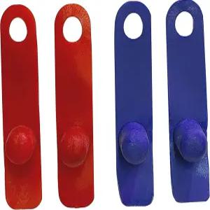 A.D.P R1 루스터 부스터 보호 치킨 미트 세이프티 가금류 조류 보타스 파라 갈로스 번식 용품 2쌍 파란색과