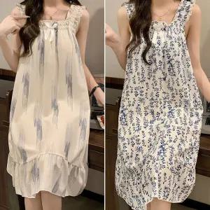 컬러 골프가운 샤워 면잠옷 원피스 가슴패드내장