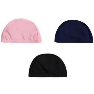 어린이 쓰기편한 단색 천소재 수영모자 7세 유치원생 공용
