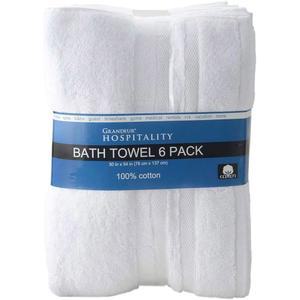 옴니 그랜저 호스피탈리티 목욕 타월 6팩 34인치 x 54인치 100%