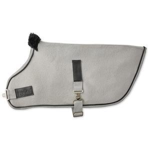 프레스턴 II - 소형, 중형, 대형견을 위한 폴라 플리스 코트, 재활용 따뜻한 개 재킷, 그레이 헤더, 대형(40-60파운드)